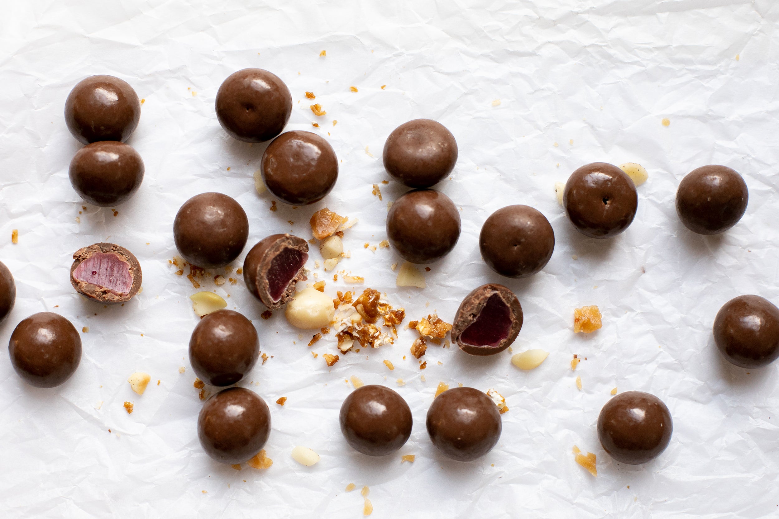 Milk Chocolate Raspberry Jellies Nutworks Australia